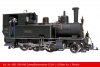 KISS-600100 - RhB Dampflokomotive G 3/4  - schwarz - LD