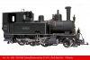 KISS-600105- RhB Dampflokomotive G 3/4  - schwarz RhB 1 - Rhaetia