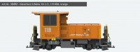 30492 Pullman IIm, RhB Diesellok Schöma Tm 2/2 long, 119 RhB, orange, Ep VI