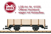 Spur G - Art.Nr. 41035 Offener Hochbordwagen mit Holzaufbau