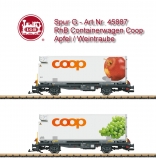 Spur G - Art.No. 45887 - RhB coop Container Transport Car Set