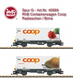 Spur G - Art.No. 45889 - RhB coop Container Transport Car Set