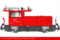 MGB Rangiertraktor Geaf 2/2 rot - #801  - mit automatischer Kupplung - ohne Funktion