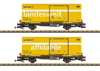  Spur G - Art.Nr. 45886 - Post Containerwagen-Set RhB