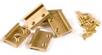 100pc. Brass rail connector