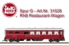 Spur G - Art.Nr. 31528 - RhB Speisewagen