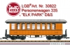 Spur G - Art.Nr. 30822 - Personenwagen 335 