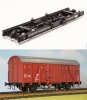 3147200-2 - DR Rollwagen 99-06-41 + Boerman geschlossener Güterwagen - Regelspur
