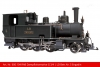 KISS-600104 - RhB steam locomotive G 3/4  - black - LD Engadin