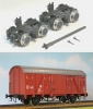 Art. No. 0005-0201-2 DR rolling trestles - with Boerman closed freight wagon