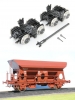 Art. No. 0005-0101-1 HSB rolling trestles - with Boerman Fcs Hopper car