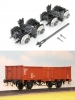 Art. No. 0005-0101-3 HSB rolling trestles - with Boerman open freight wagon