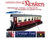 Train Line HSB Passenger Car Buffet - 8 Windows - incl. Fesl equipment - Scissor lattice and load hook