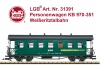 Spur G - LGB Art.Nr. 31391 SDG Personenwagen KB 970-351