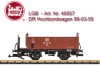 LGB Art.No.: 40557 - DR High Side Gondola
